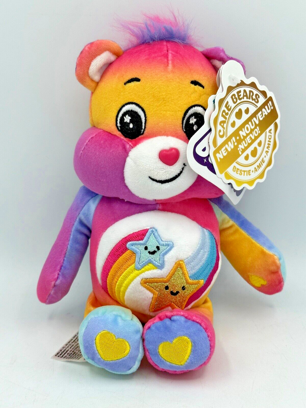 Care Bears New Release 2022 Dare To Care Bear Glitter Belly and Eyes 9" NWT
